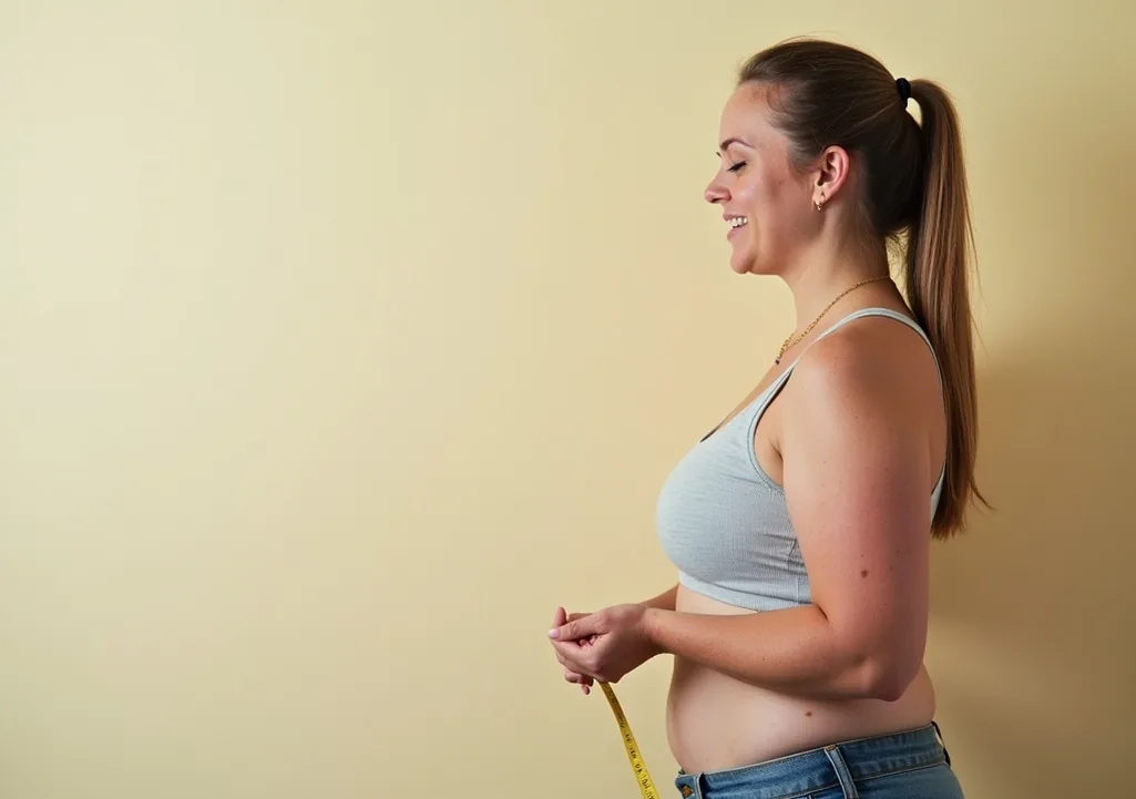 Weight loss transformation motivation concept